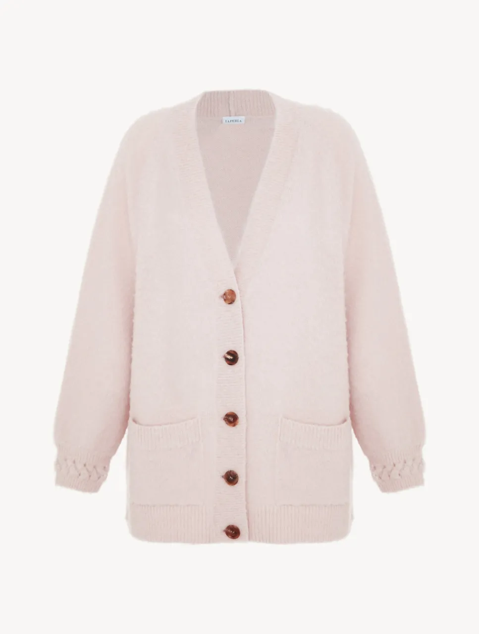 La Perla Alpaca Blend Cardigan In Powder< Loungewear