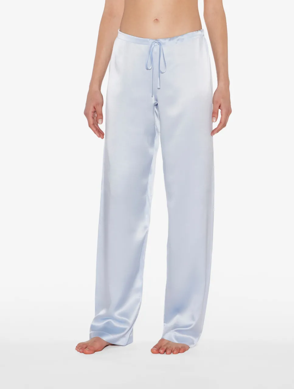La Perla Azure Silk Pajama Set< Pajamas|Silk Sleepwear