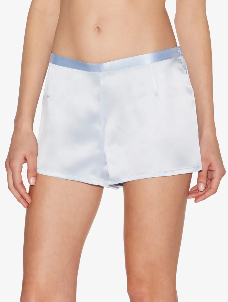 La Perla Azure Silk Pajama Shorts< Pajamas|Sleep Shorts & Trousers