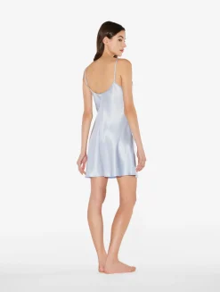 La Perla Azure Silk Short Slip< Slips & Dresses|Silk Sleepwear