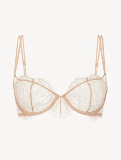 La Perla Balconette Bra With Lace In Oak Blush< Balconette|Underwired