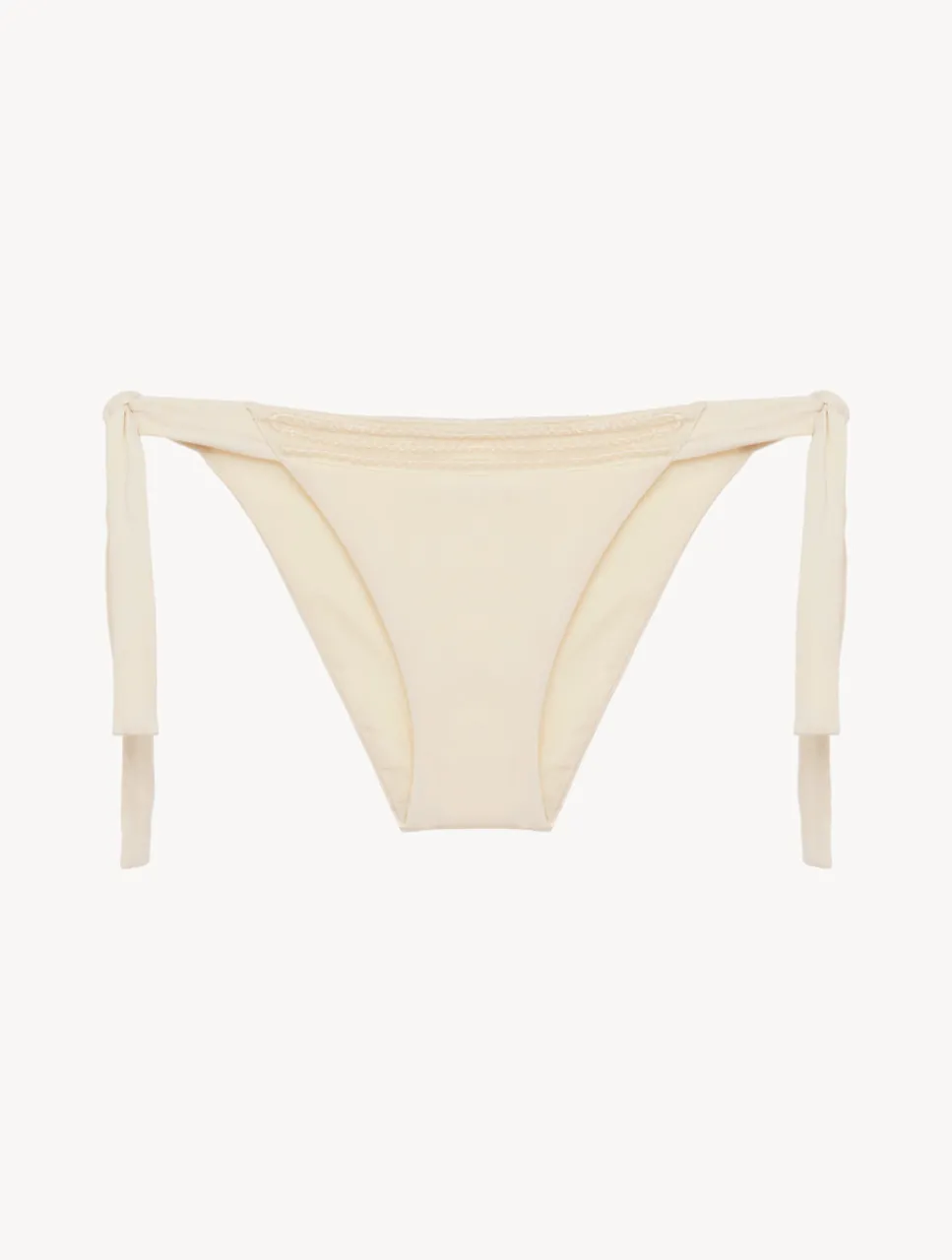 La Perla Bikini Brief In Champagne With Beading< Bikinis