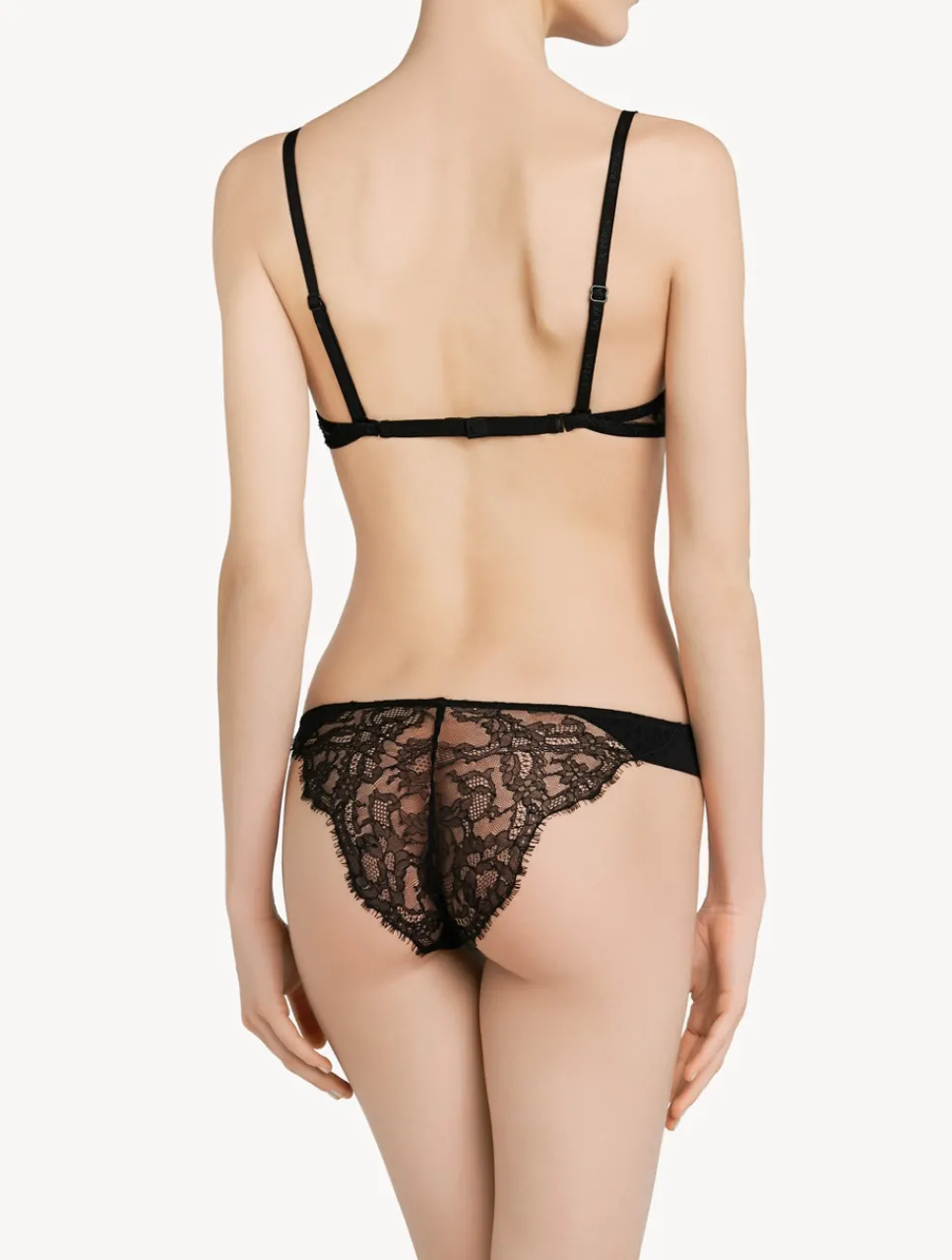 La Perla Brazilian Brief With Chantilly Lace< Brazilian|Shapewear
