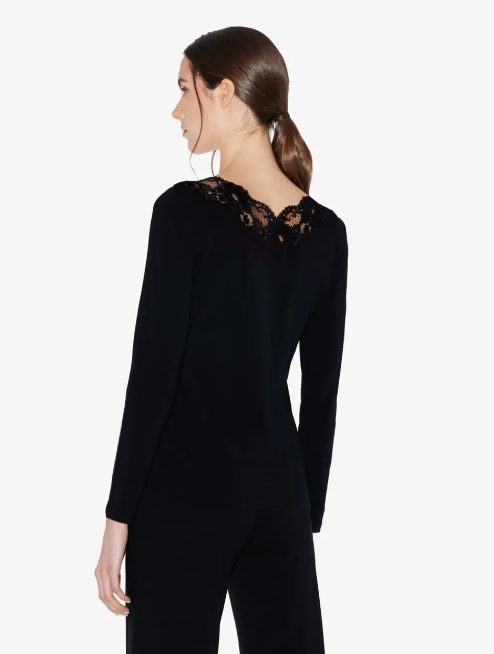 La Perla Cotton Long-sleeved Top< Camisoles|Pajamas