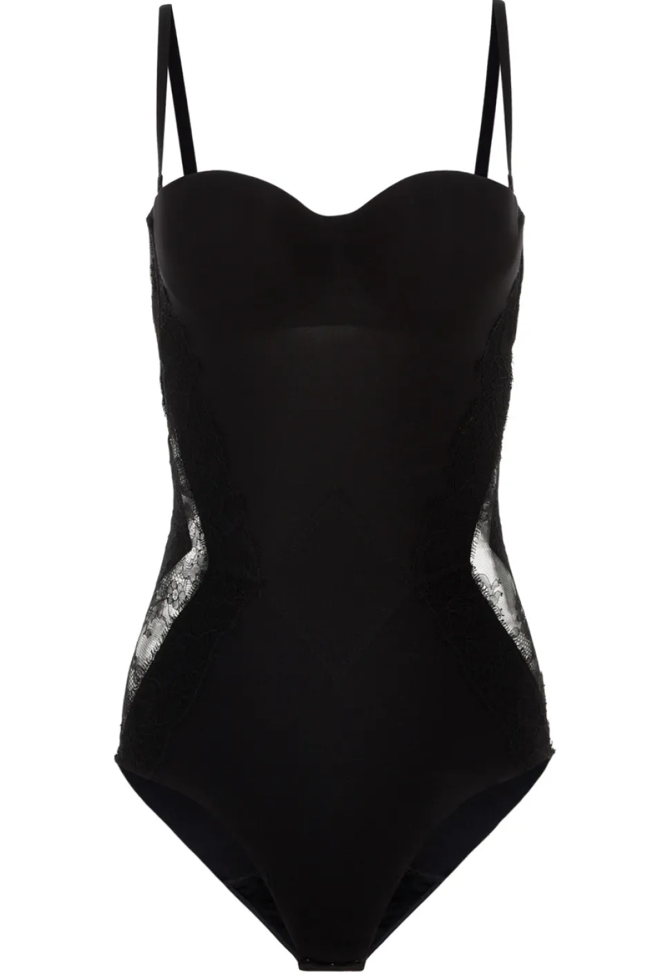 La Perla Lycra Control Fit Body With Chantilly Lace< Bodysuits & Bustiers|Shapewear