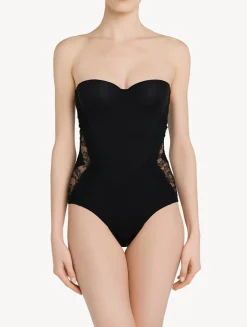 La Perla Lycra Control Fit Body With Chantilly Lace< Bodysuits & Bustiers|Shapewear
