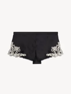 La Perla Silk Satin Sleep Shorts With Frastaglio< Pajamas|Sleep Shorts & Trousers