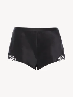 La Perla Silk Sleep Shorts With Macramé Frastaglio< Pajamas|Sleep Shorts & Trousers