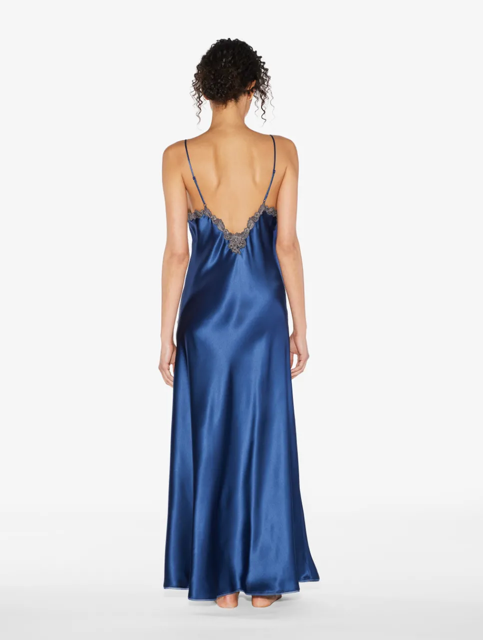 La Perla Long Nightgown With Frastaglio< Slips & Dresses|Silk Sleepwear