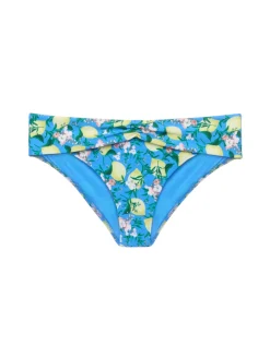 La Perla Printed Bikini Brief With Draped Waist< Bikinis