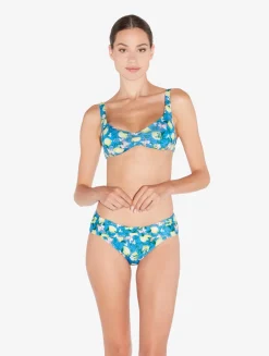 La Perla Printed Bikini Brief With Draped Waist< Bikinis