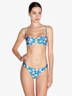 La Perla Printed Bikini Brief With Pleat Detailing< Bikinis