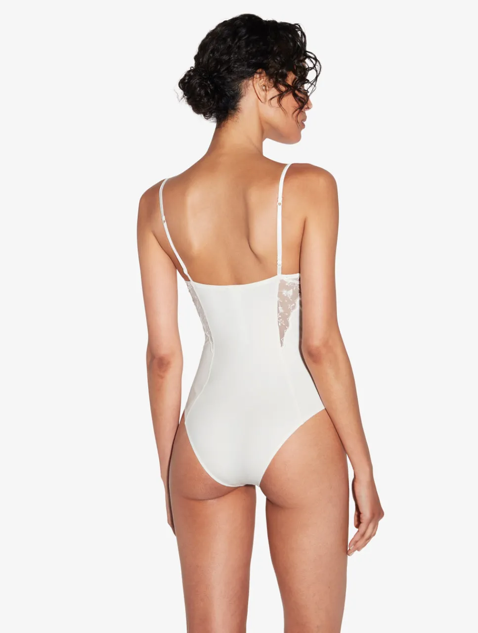 La Perla Bodysuit In Lys With Embroidered Tulle< Bodysuits & Bustiers