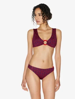 La Perla Bralette Bikini Top In Red And Blue< Bikinis