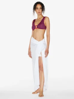 La Perla Bralette Bikini Top In Red And Blue< Bikinis