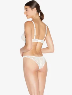 La Perla Brazilian Brief In Off With Leavers Lace< Brazilian