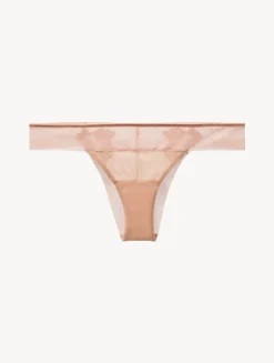 La Perla Brazilian Briefs In Sand Stretch Tulle< Brazilian|Shapewear