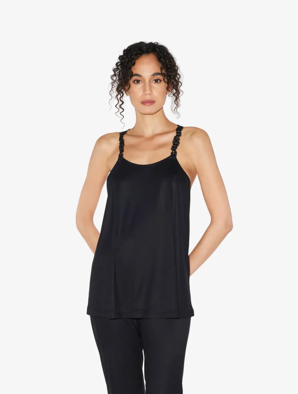 La Perla Camisole In Modal With Embroidered Tulle< Camisoles|Pajamas