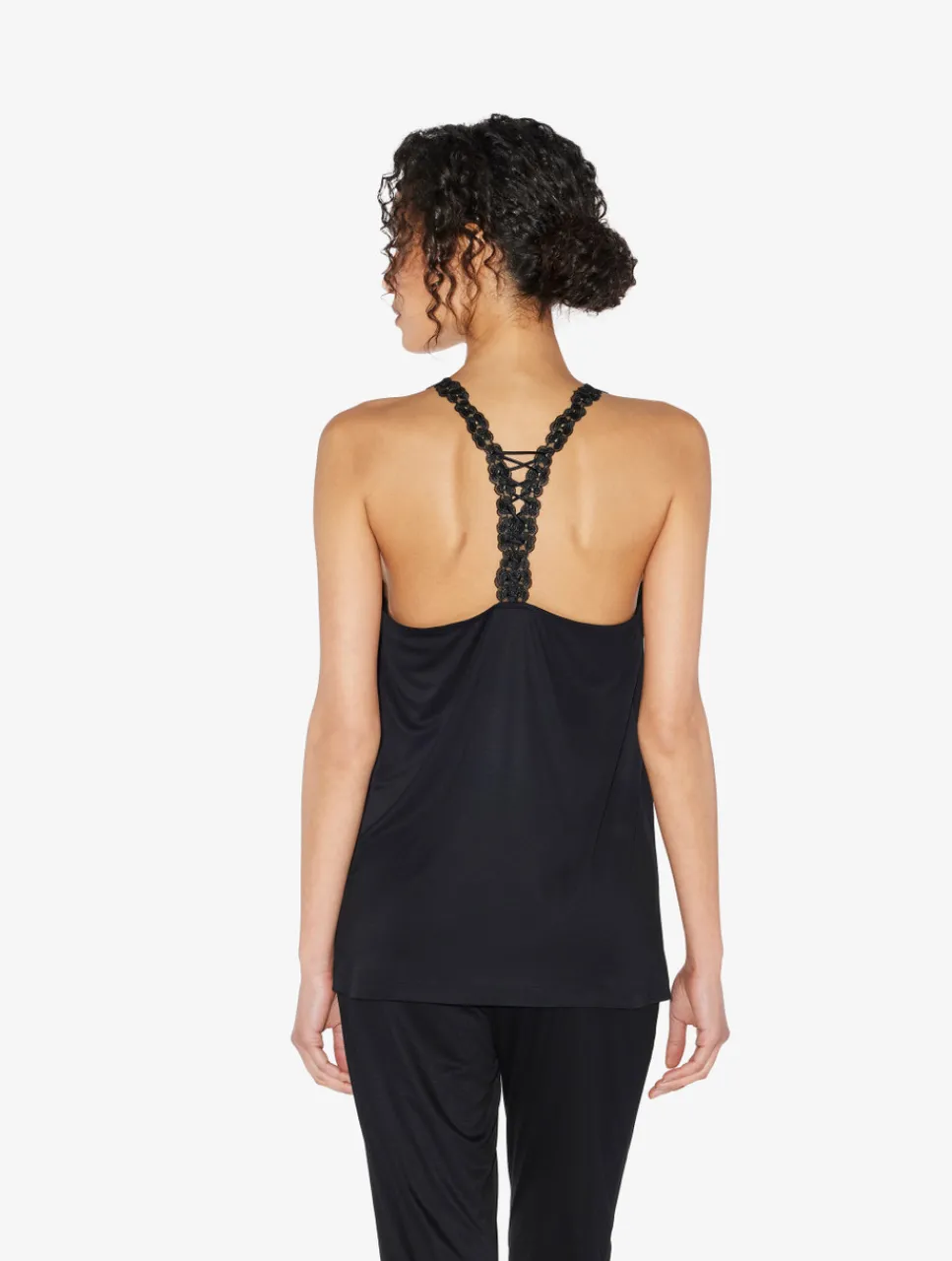 La Perla Camisole In Modal With Embroidered Tulle< Camisoles|Pajamas