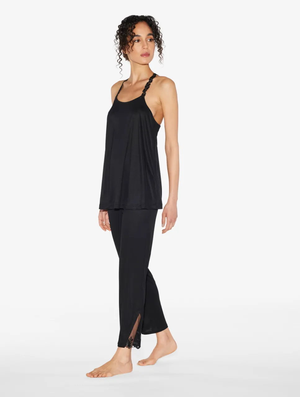La Perla Camisole In Modal With Embroidered Tulle< Camisoles|Pajamas