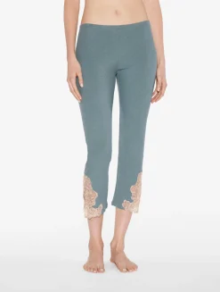 La Perla Cashmere Blend Ribbed Trousers In Sleepy Dream With Frastaglio< Pajamas|Loungewear