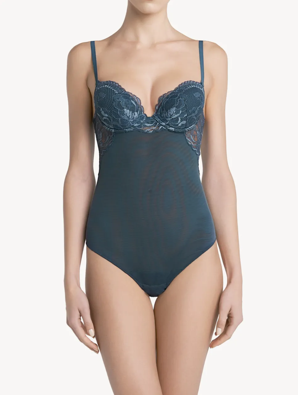 La Perla Dark Lace Bodysuit< Bodysuits & Bustiers