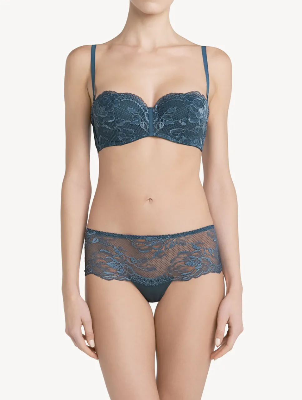 La Perla Dark Lace Boyshort Brief< Hipster