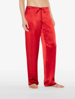 La Perla Garnet Silk Pajama Set< Pajamas|Silk Sleepwear