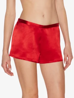La Perla Garnet Silk Pajama Shorts< Pajamas|Sleep Shorts & Trousers