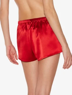 La Perla Garnet Silk Pajama Shorts< Pajamas|Sleep Shorts & Trousers