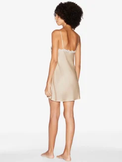 La Perla Halo Silk Slip Dress With Frastaglio< Slips & Dresses|Silk Sleepwear
