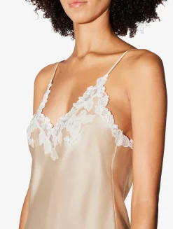 La Perla Halo Silk Slip Dress With Frastaglio< Slips & Dresses|Silk Sleepwear