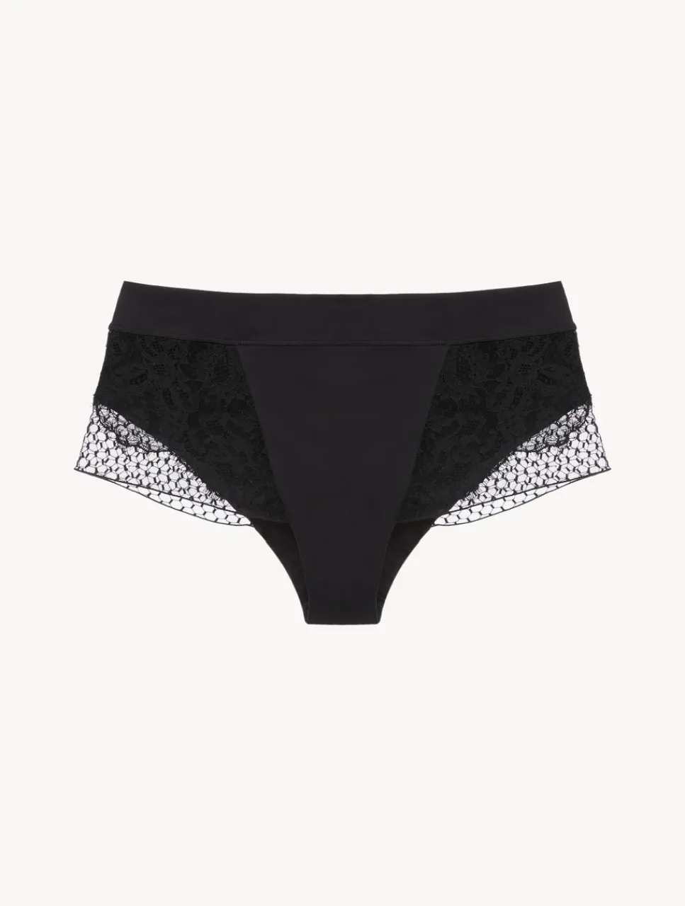 La Perla High-Waisted Brief With Leavers Lace< High-Waist