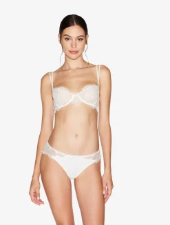 La Perla Lace Brazilian Briefs In Natural< Brazilian