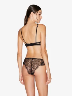 La Perla Lace Brazilian Briefs In Onyx< Brazilian