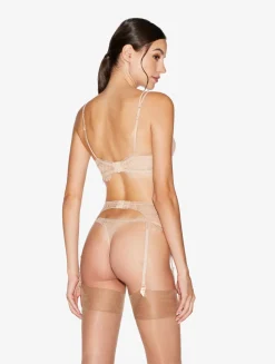 La Perla Lace Suspender Belt In Oak Blush< Garter Belts