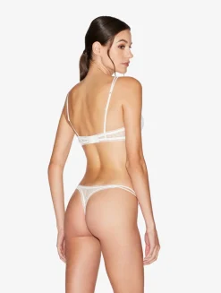 La Perla Lace Thong In Natural< G String & Thong