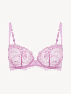 La Perla Lilac Rose Lace Balconette Bra< Balconette