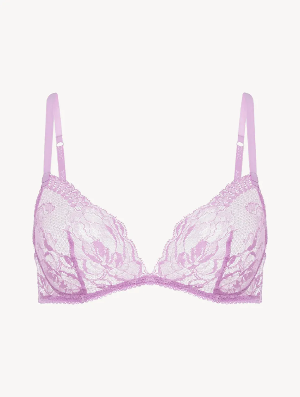 La Perla Lilac Rose Lace Non-wired Bra< Triangle|Wireless
