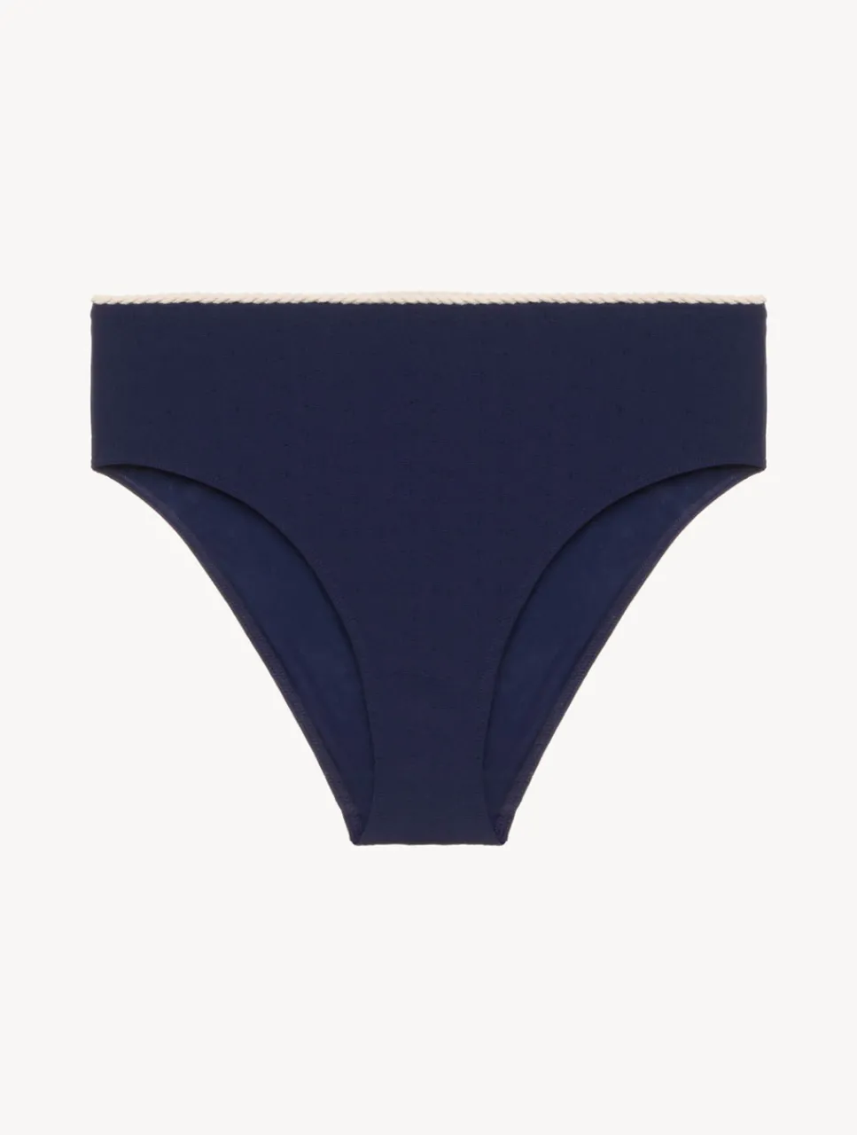 La Perla Monogram High Waist Bikini Brief In Navy< Bikinis