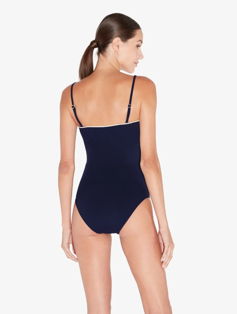 La Perla Monogram Underwired Swimsuit In Navy< One-Piece Bathing Suits
