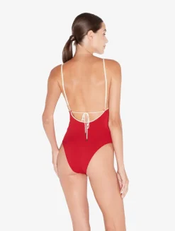 La Perla Monogram V-neck Swimsuit In< One-Piece Bathing Suits