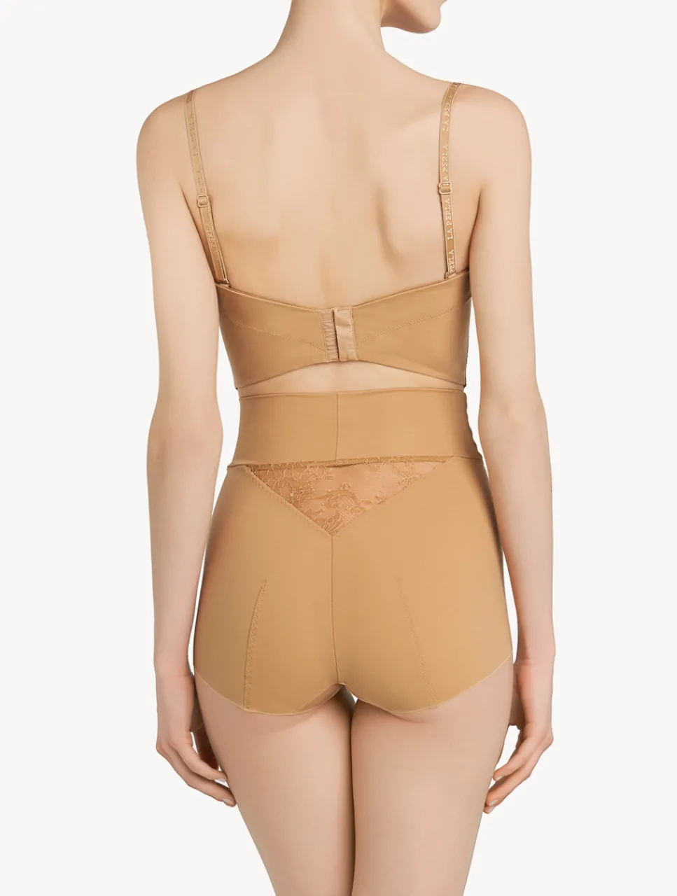 La Perla Lycra Control Fit High-waist Briefs With Chantilly Lace< High-Waist|Shapewear