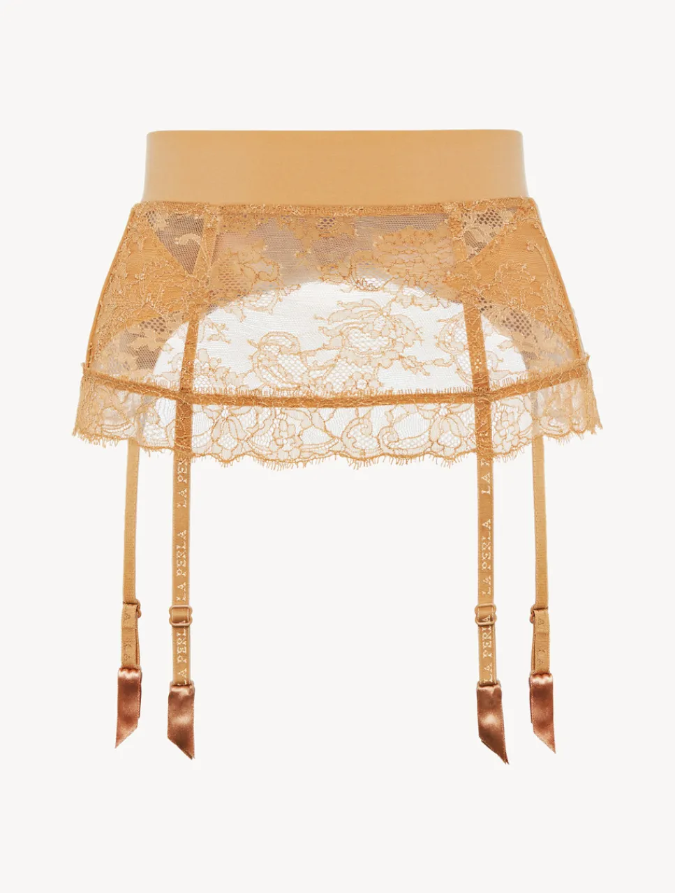 La Perla Lycra Control Fit Suspender With Chantilly Lace< Shapewear|Garter Belts