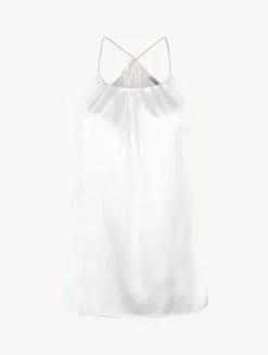 La Perla Off- Silk Halterneck Camisole With Leavers Lace Trim< Camisoles|Pajamas