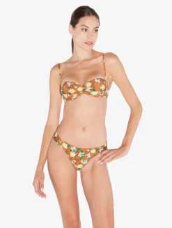 La Perla Printed Bikini Brief With Pleat Detailing< Bikinis