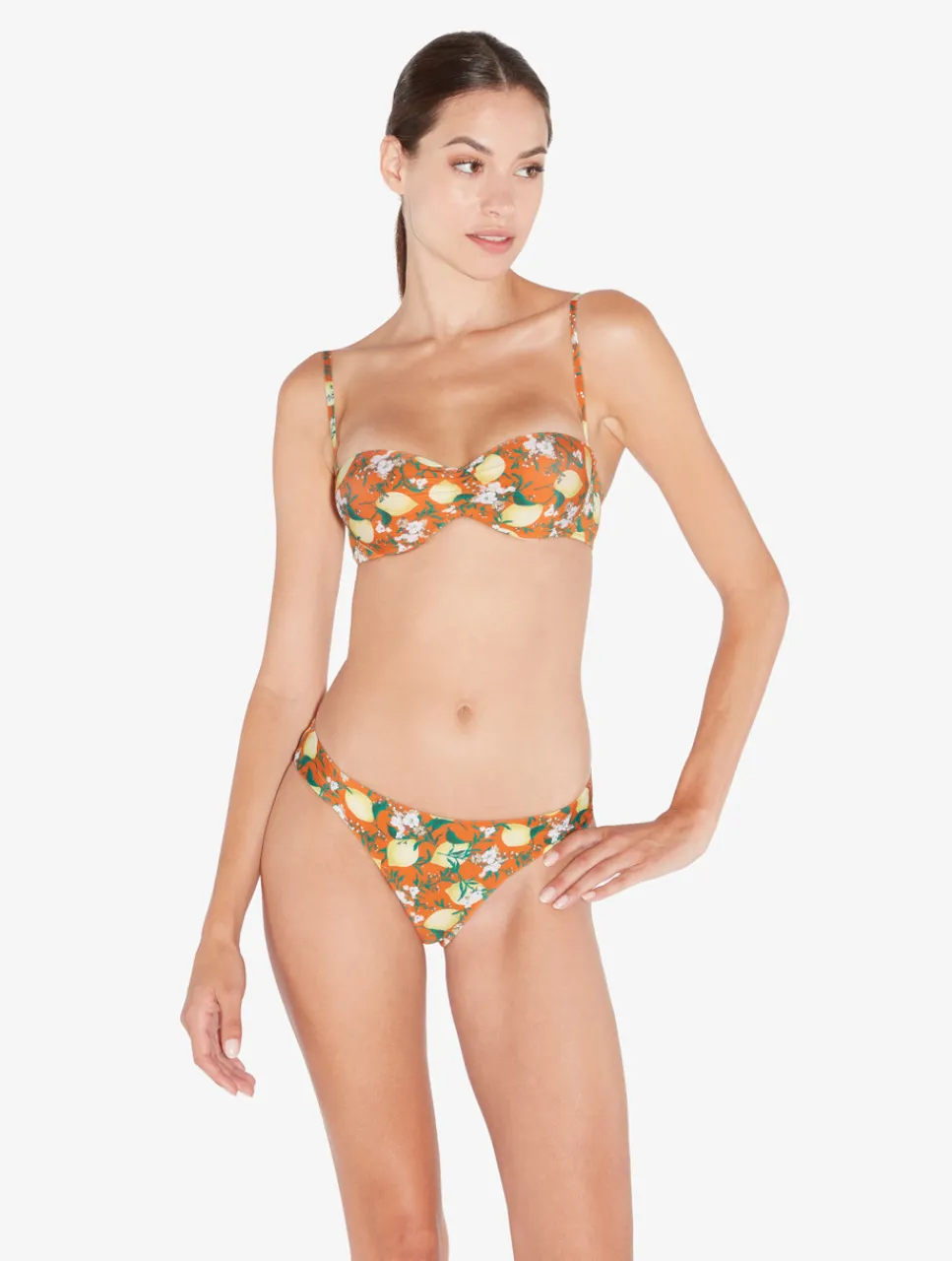 La Perla Printed Bikini Brief With Pleat Detailing< Bikinis