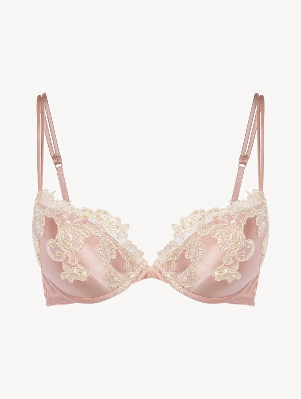 La Perla Silk Push-up Bra With Frastaglio< Padded|Push-Up