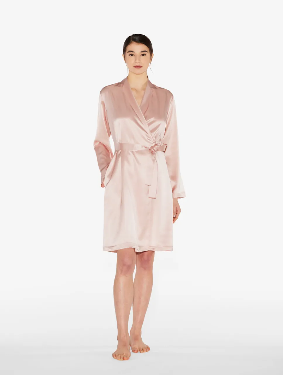 La Perla Powder Silk Short Robe< Loungewear|Robes