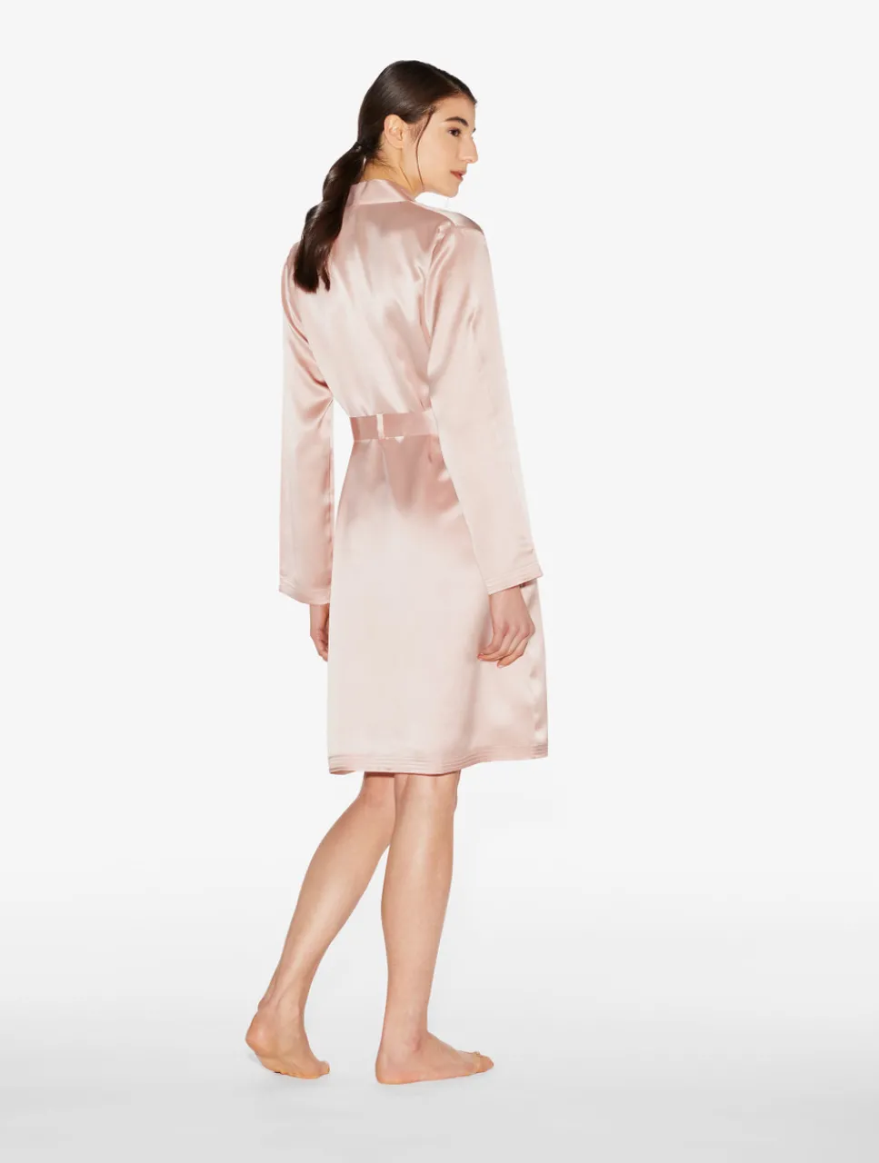 La Perla Powder Silk Short Robe< Loungewear|Robes